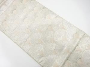 アンティーク　菊青海波模様織り出し袋帯（材料）